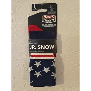 Darn Tough Merino Wool Jr Snow OTC Midweight Cushion Socks Captain USA Juniors S